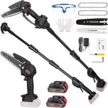 2-In-1 Cordless Pole Saw, Upgraded Mini Chainsaw With Pole, 21V Electric... - $109.99