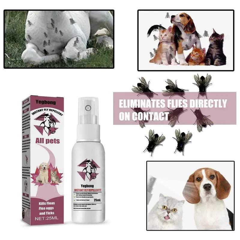 25ml Pet Inspect Repellent Spray Anti itching Dog Bedding Spray Fleas Tr... - £13.54 GBP+