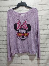 Disney Parks Minnie Mouse Lavender Lightweight Sweater Women&#39;s Size XL - GUC - £15.30 GBP