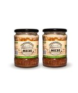 Pork appetizer glass jar can 2 pieces handmade Bio Natural - $44.00