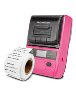 Bluetooth Thermal Label Maker Label Printer Compatible with Android & iOS System - $29.99