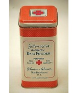 Johnson&#39;s Replica Metal Tin Box Antiseptic Baby Powder Perfumed Containe... - £11.66 GBP