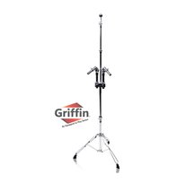 Double Tom Drum Stand with Cymbal Arm by GRIFFIN - Drummers Percussion Set Hardw - £40.63 GBP