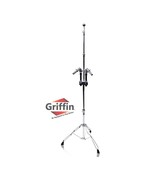 Double Tom Drum Stand with Cymbal Arm by GRIFFIN - Drummers Percussion S... - $83.07 CAD