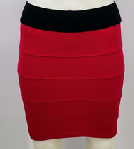 Stooshy Burgundy Mini Skirt With Stretch Waist, Size Small - £9.51 GBP
