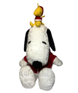 Snoopy &amp; Woodstock Plush 2006 Macy&#39;s Large 24&quot;in. Soft Holiday Stuffed A... - $39.00