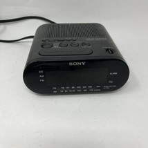 Sony Dream Machine Digital Alarm Clock Am Fm Radio ICF-C218 Black Tested Works - £13.32 GBP