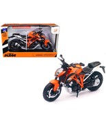 KTM 1290 Super Duke R Motorcycle Orange 1/12 Diecast Model - $1,238.28 MXN