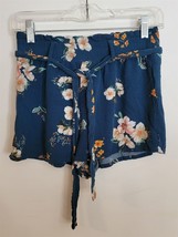 Womens S BeCool Multicolor Floral Print Shorts with Matching Belt - £8.60 GBP