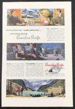 VTG 1950&#39;s CP Canadian Pacific Railway Print Ad Advertising 6.5&quot; x 10&quot; - £7.58 GBP