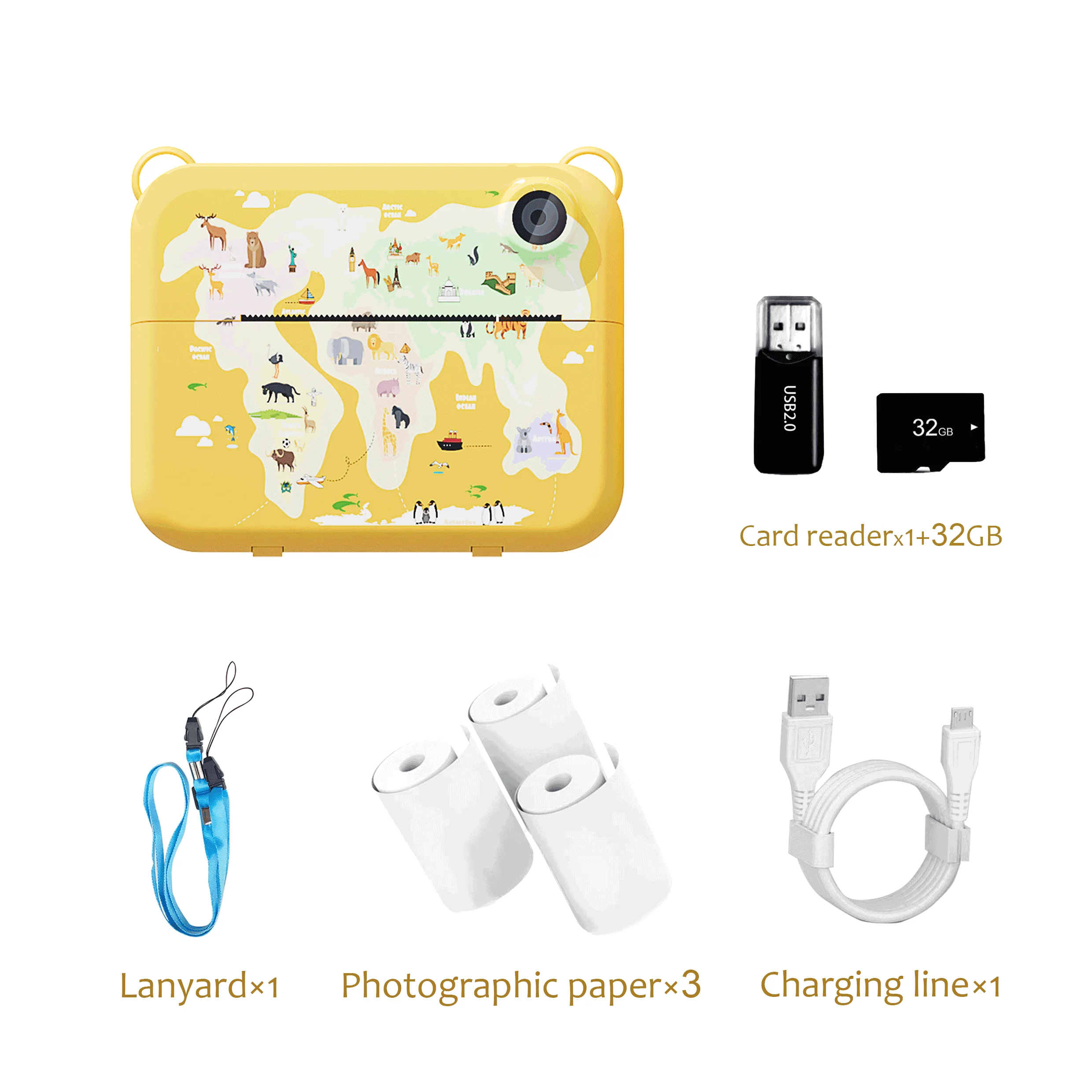 Kids Camera Toys For Girls and Boys Age 3-8 years Instant Print Digital Camera - £37.34 GBP