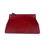 Michael Kors Red Leather Envelope Clutch Wallet W/Zipper Closure - €14,90 EUR