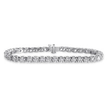 9.85 Carat Ladies Diamond Tennis Bracelet 14K White Gold - $15,741.00