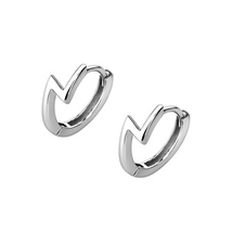 925 Silver Plated Lightning Small Hoop Earrings for Men Women - £8.83 GBP