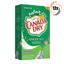 12x Packs Canada Dry Singles To Go Ginger Ale Drink Mix | 6 Singles Each... - $29.60