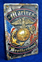 MARINES BROTHERHOOD -*US MADE*- Full Color Metal Sign -Man Cave Garage B... - $15.95