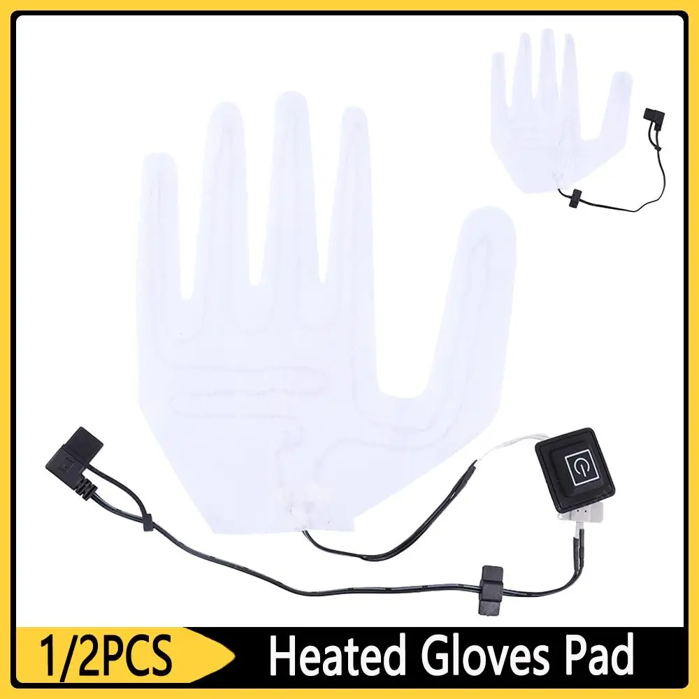 Ric usb gloves heater composite fiber electric hot wire winter heated gloves pad warmer thumb200