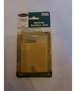 Modular Surface Mount Phone Jack, 4 Wire, Ivory - $10.00