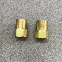(2) Western Enterprises Pipe Thread Reducer Couplings, Connector, Brass ... - £20.43 GBP