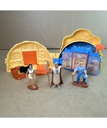 Disney Once Upon A Time Play &#39;n Carry Vintage Pocahontas 6&quot; Playset &amp; Fi... - $23.31 CAD