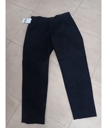 ZARA MEN&#39;S REGULAR FIT PLEATED FRONT BLACK PANTS SLACKS 32X32 BRAND NWT - €34,13 EUR