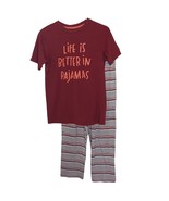 Boys Cat &amp; Jack Pajama Set Size L (12/14) Red Striped Lounge Pants-
show... - £6.88 GBP