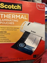 3M Scotch Thermal Laminating Pouches 8.5" x 11" # TP3854 40 Pieces - $14.84