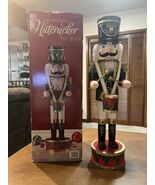 Vintage 2ft Nutcracker Soldier Wooden 24"  With DRUM - $68.97 CAD