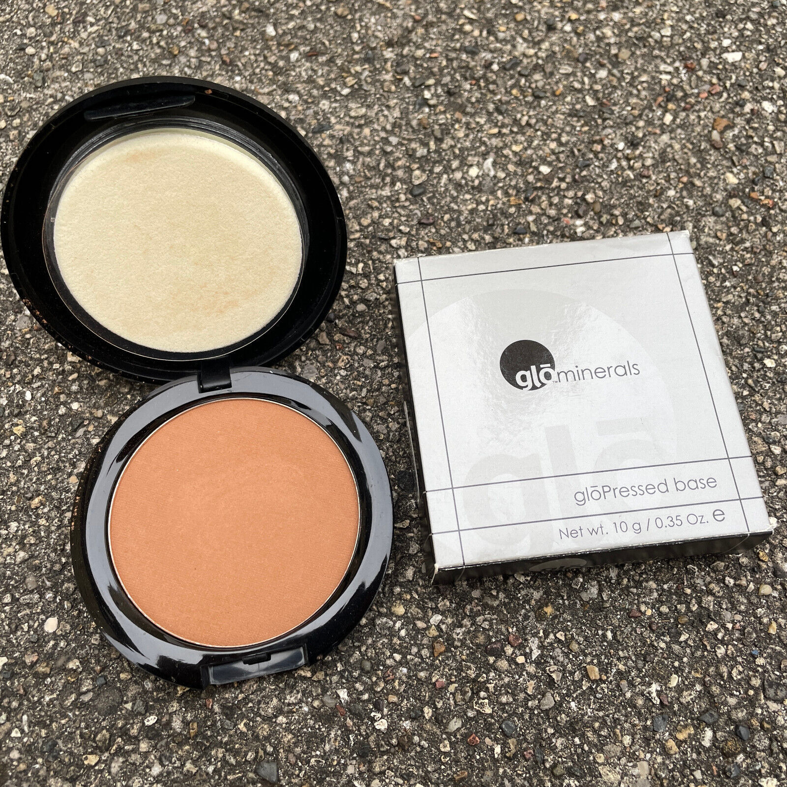 Glominerals GloPressed Base Cocoa-Light 10g/.35 Oz. Makeup Made In USA - $24.22