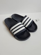 Adidas Adilette Shower Locker Slide Mens 10 Water Sandal Navy White GZ5920 NEW - £17.30 GBP