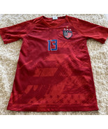 Soccer Fan Girls USA Soccer Red Blue MORGAN 13 Short Sleeve Jersey Large - $47.00 CAD