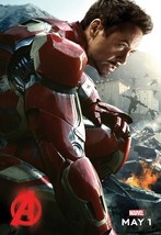2015 Marvel The Avengers Age Of Ultron Poster 11X17 Iron Man Tony Stark Mark  - £9.13 GBP