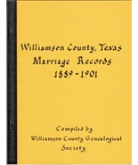 WILLIAMSON COUNTY, TEXAS MARRIAGE RECORDS 1889-1901 Reference BOOKLET (1... - £16.81 GBP