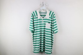 Vintage Oakley Mens XL Spell Out Striped Color Block Collared Polo Shirt... - $44.50