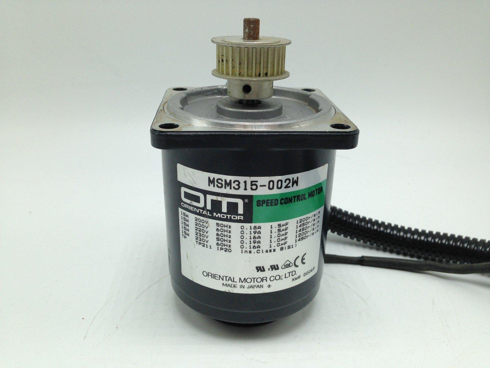  Oriental Motor MSM315-002W Speed Control Motor  - $61.85