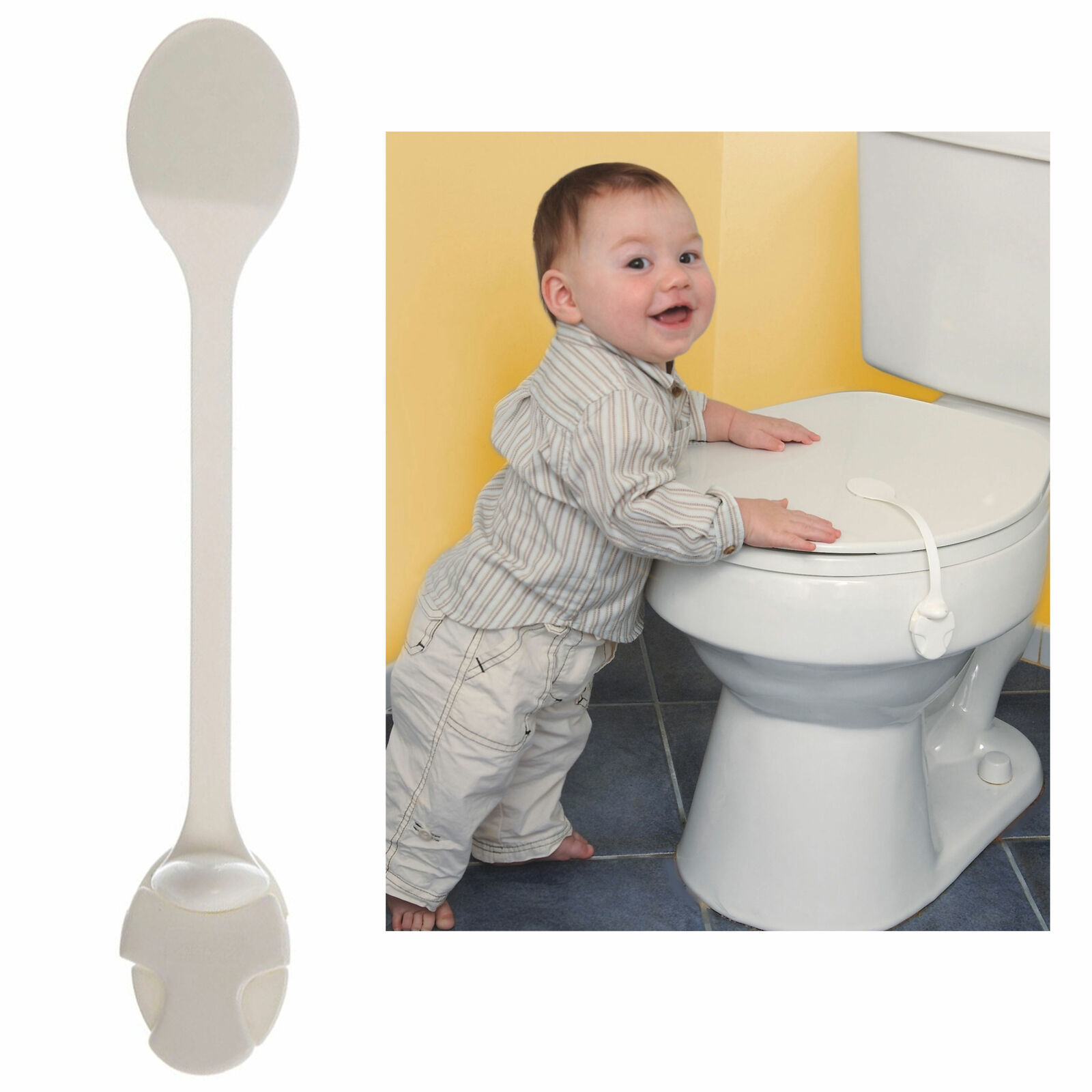 Primary image for Children Baby Safety Toilet Seat Lock Cabinet Cupboard Door Fridge Locker Proof