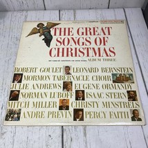 The Great Songs of Christmas Vinyl LP Record Vol 3 Goodyear - £3.13 GBP