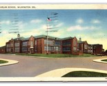 Harlan School Wilmington Delaware DE Linen Postcard V22 - $3.91