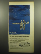 1957 Qantas Airlines Advertisement - Kangaroo Constellation - $18.49