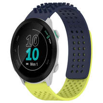 For Garmin Forerunner 55 20mm Holes Breathable 3D Dots Silicone Watch Band(Midni - £3.15 GBP