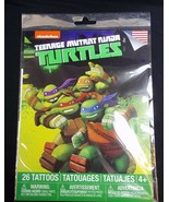 Teenage Mutant Ninja Turtles 26 temporary tattoos pack Made USA - $94.08 MXN