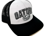 UNIVERSITY OF FLORIDA GATORS GREY BLACK MESH TRUCKER SNAPBACK HAT CAP AD... - £13.48 GBP