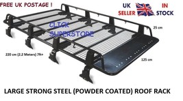 Large Heavy Duty Van 2.2mx1.2m Steel Roof Rack fits Fiat Toyota Shogun F... - $583.24