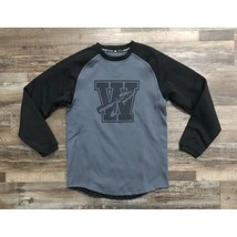 Adidas Mens Medium Gray &amp; Black Warriors Long Sleeve Shirt - $16.31