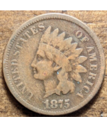 1875 Indian Head Cent Penny Very Good VG - £34.36 GBP