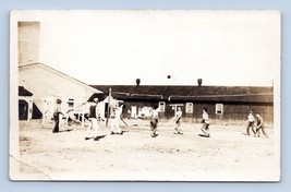 RPPC Military Volleyball Game 1910s UNP Postcard N7 - $15.79