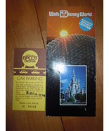 Walt Disney World Introducing Epcot Center Brochure &amp; Epcot Car Parking ... - £18.11 GBP