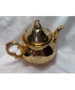 Vtg Waldershof Bavaria Germany No 51 Tea Pot Footed Gold Painted Porcelain - £63.42 GBP