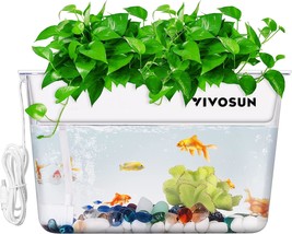 3-Gallon Aquaponic Fish Tank, Hydroponic Cleaning Tank For Freshwater Fish To Fe - $63.99