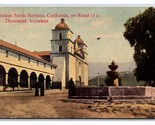 Santa Barbara Mission Courtyard Fountain Santa Barbara CA UNP DB Postcar... - $3.51